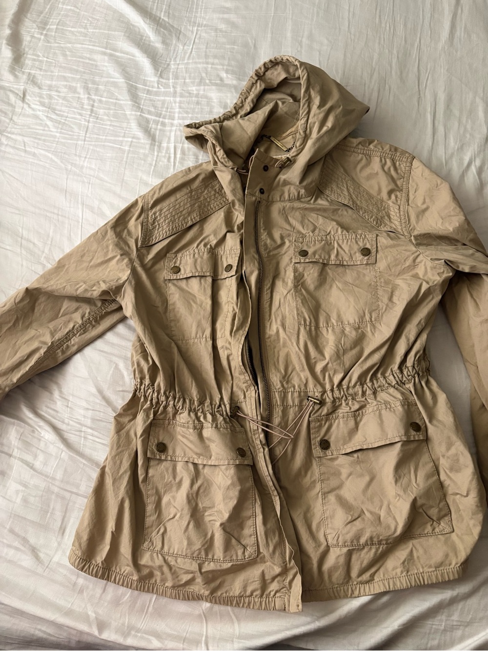 Women’s Michael Kors Hooded Anorak Jacket - Beige